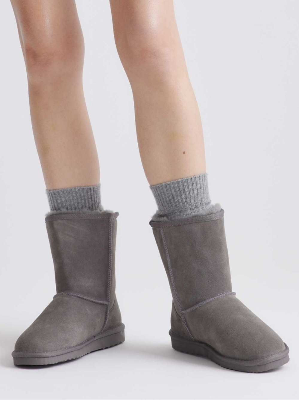 KIDS Gray KOOLABURRA BY UGG SHORT BOOTS